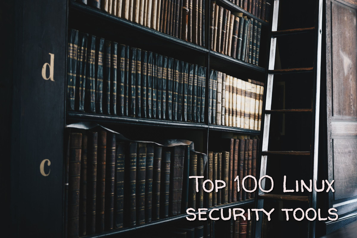 Supporting image for top 100 of Linux security tools displaying a bookcase